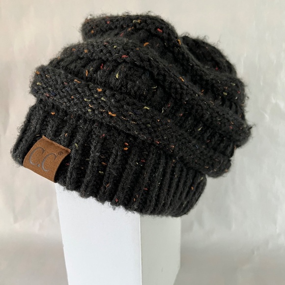 C.C Beanie Cable Knit Confetti Beanie Winter Hat - Picture 3 of 8